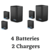 4 Batteries 2 Chargers - Try Gear Rentals at imastudent.com